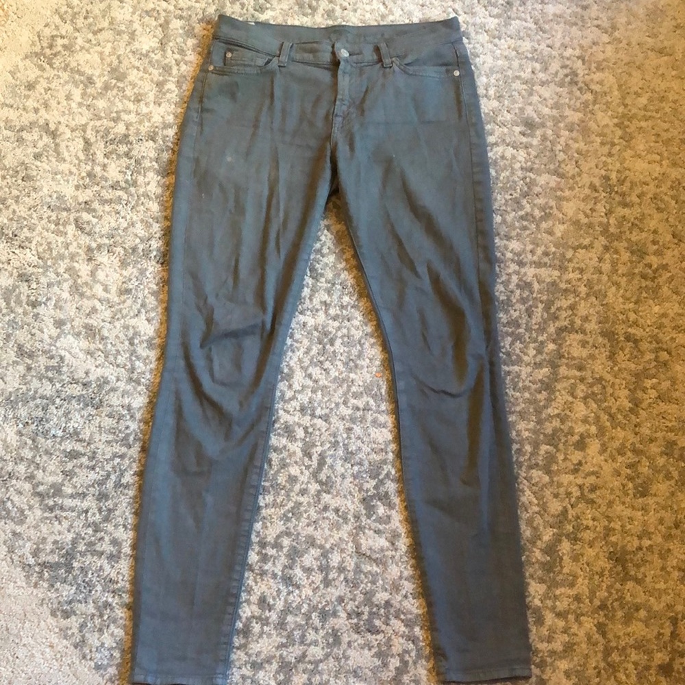 Vintage grey 7 for all Mankind Guenevere jeans - true indie sleaze!!